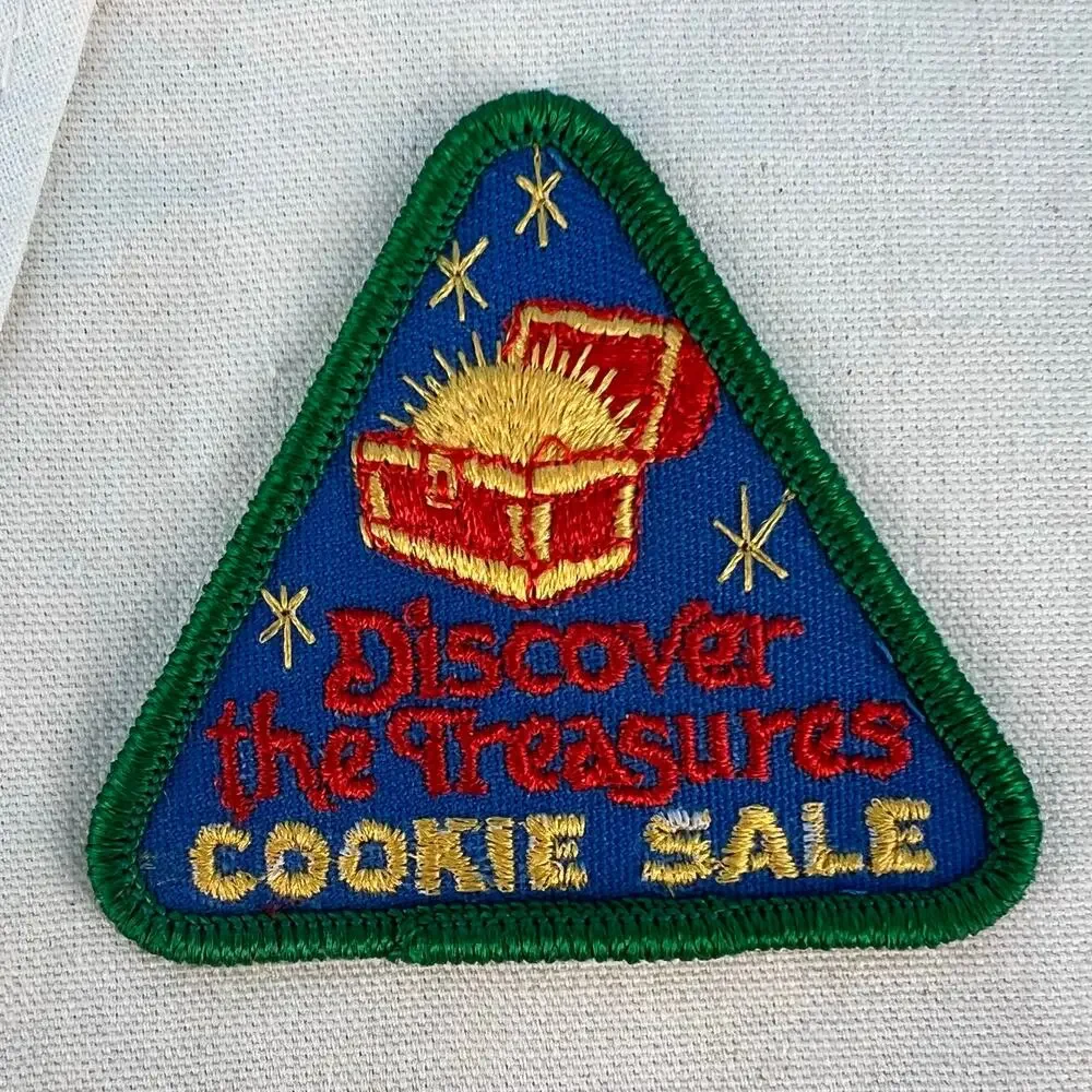 80s Girl Scout vest with embroidered patches 1980s vintage